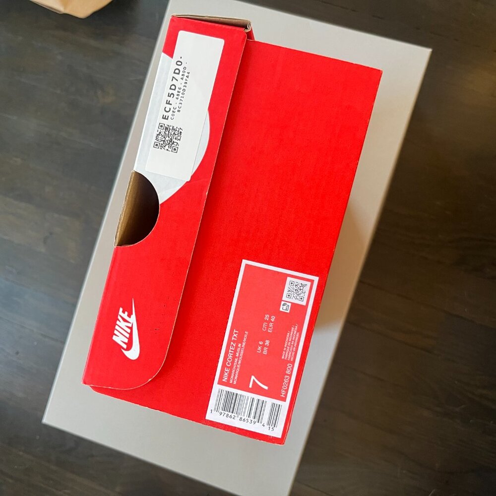 Nike Cortez TXT in Monarch/Sail-Muslin, Size EU 40, BNIB, unworn. - Picture 13 of 14